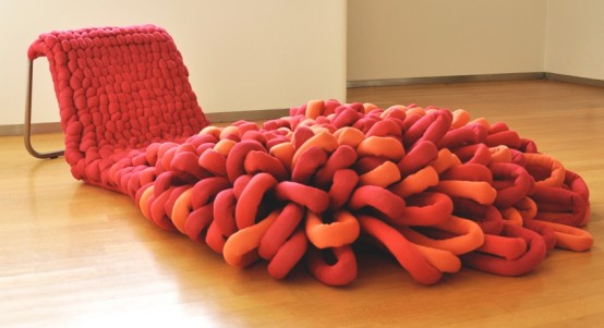 A Lounge Chair Combined With A Rug