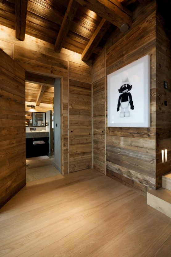 Luxurious Chalet Of Natural Wood In The French Alps