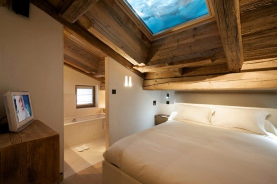 Luxurious Chalet Of Natural Wood In The French Alps