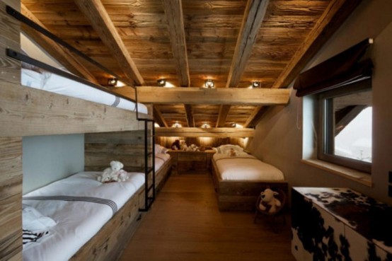 Luxurious Chalet Of Natural Wood In The French Alps