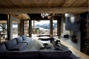 Luxurious Chalet Of Natural Wood In The French Alps