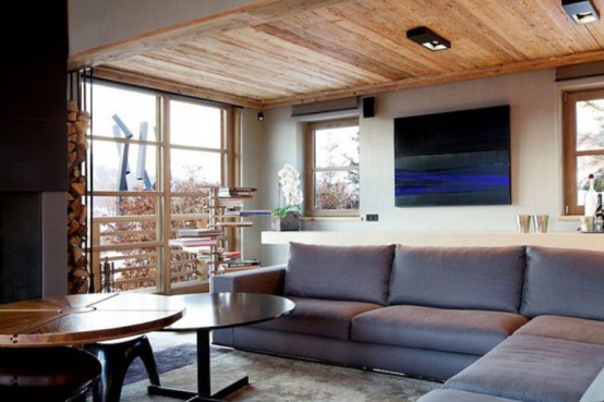 Luxurious Chalet Of Natural Wood In The French Alps