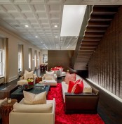 Luxurious Penthouse With Bright Red Accents