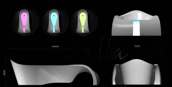 Luxurious Relaxing Calla Bathtub