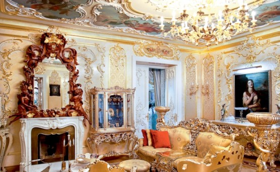 Luxurious Rococo Style Apartment Design Digsdigs