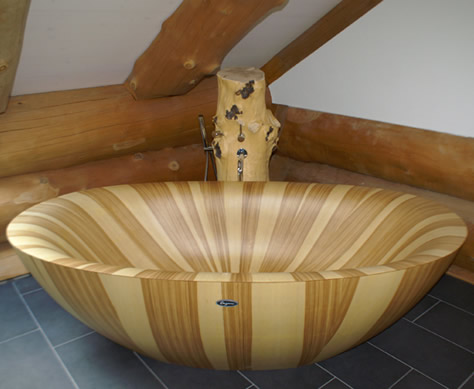 Luxurious Wooden Bathtubs
