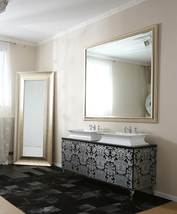 Luxury Bathroom Furniture With Gold Or Silver Covering Hermitage By