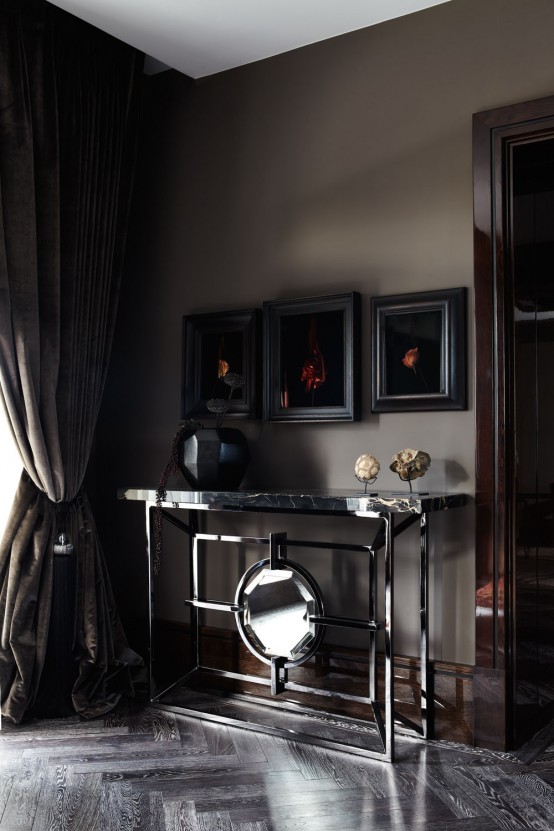 Luxury London Penthouse Infused With Impressive Dark Hues