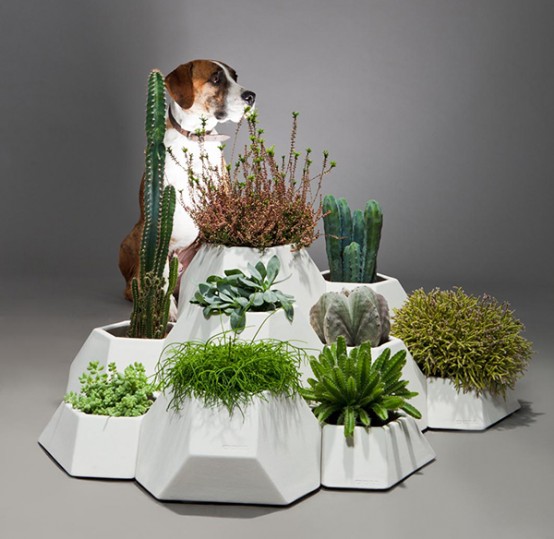 Ma-ce-ta Puzzle Planters For Compact Spaces