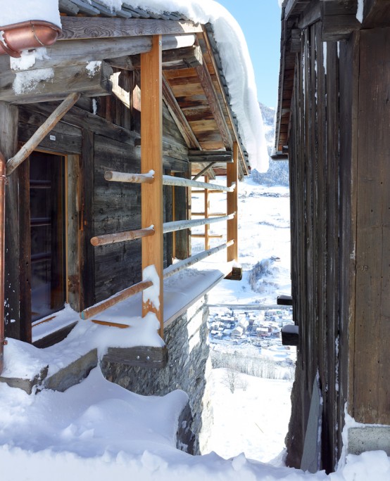 Maison Boisset With Larch Panels Interior