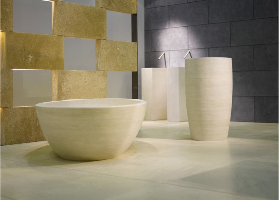 Tinozza – Beautiful Caved Stone Marble Bath