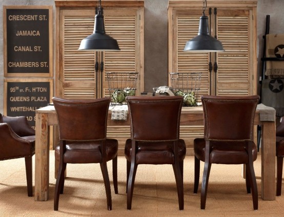 Masculine Dining Room Designs