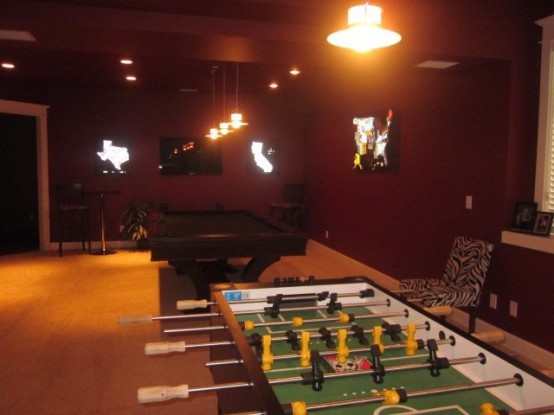 Masculine Game Room Designs