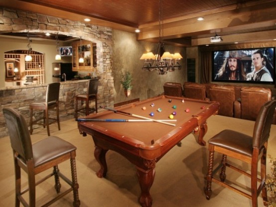 Masculine Game Room Designs