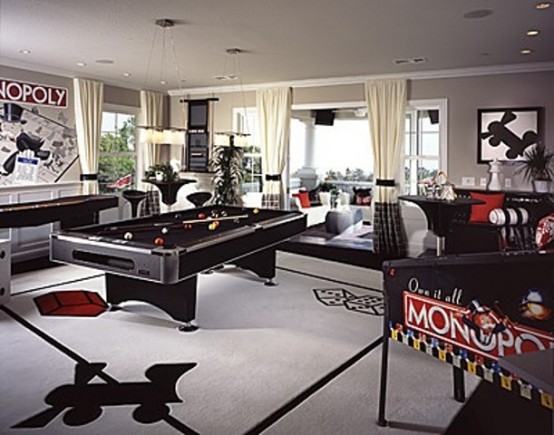 Masculine Game Room Designs