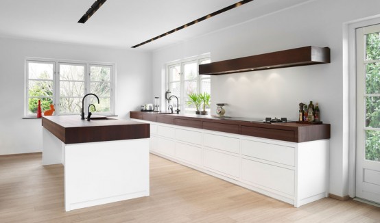 Matt White With Wenge Kitchen