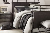 metal masculine headboard