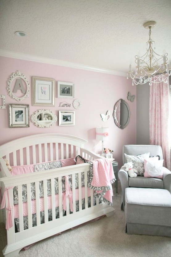 57 Timeless Grey And Pink Home Decor Ideas - DigsDigs