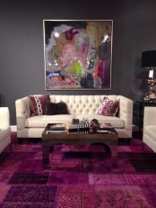 Metallic Grey And Bold Pink Home Decor Ideas