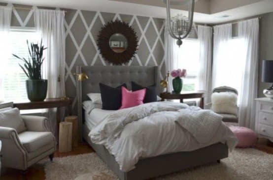 57 Timeless Grey And Pink Home Decor Ideas - DigsDigs