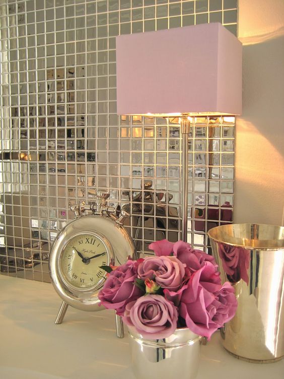 Image showcasing The Hottest Décor Trend: 27 Metallic Tile Décor Ideas - DigsDigs