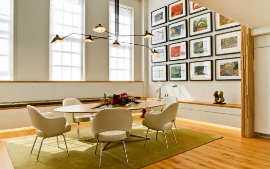 Mid Century London Apartment With Creamy Oak Interiors