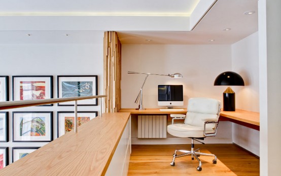 Mid Century London Apartment With Creamy Oak Interiors