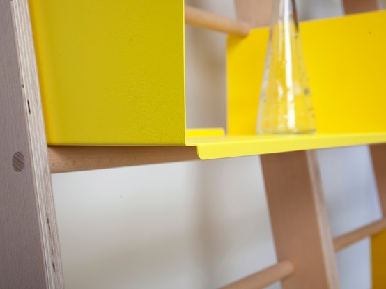 Mini Modular Library With Containers For Storage