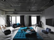 Minimal And Chic Taiwan Apartment With Turquoise Accents
