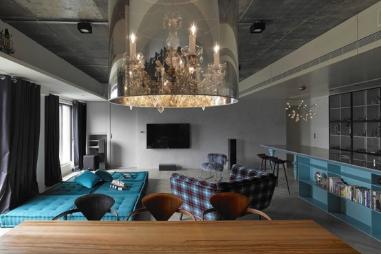 Minimal And Chic Taiwan Apartment With Turquoise Accents