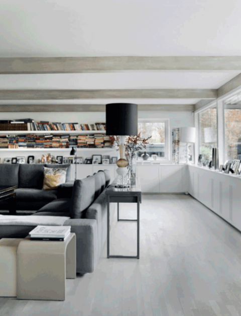 Minimal House With Glazed Walls And Stylish Accents