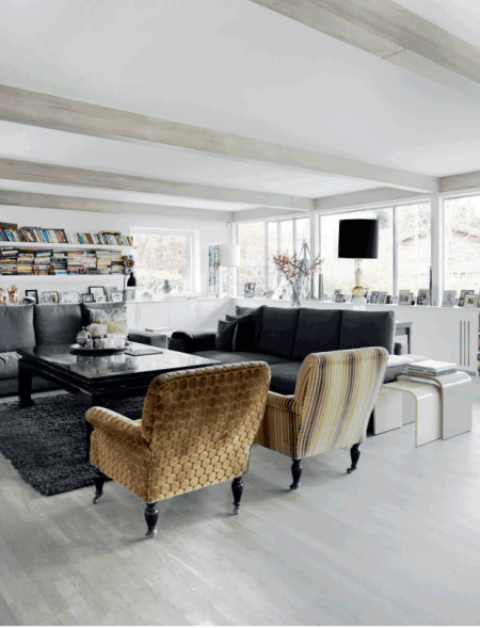 Minimal House With Glazed Walls And Stylish Accents