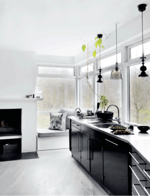 Minimal House With Glazed Walls And Stylish Accents