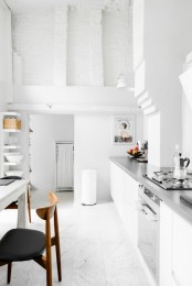 Minimalist And Airy White Loft From A Forge