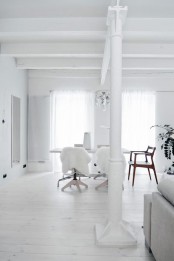 Minimalist And Airy White Loft From A Forge