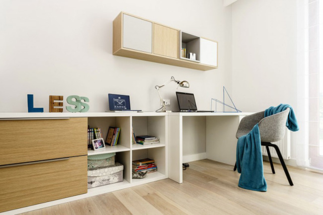Minimalist Apartment With Creative Storage And Graphic Decor