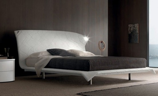 Minimalist Bed With The Corners That Can Be Curved