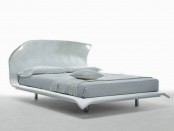 Minimalist Bed With The Corners That Can Be Curved