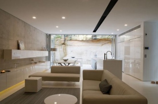 Minimalist Beige And White House