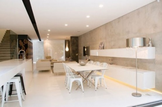 Minimalist Beige And White House