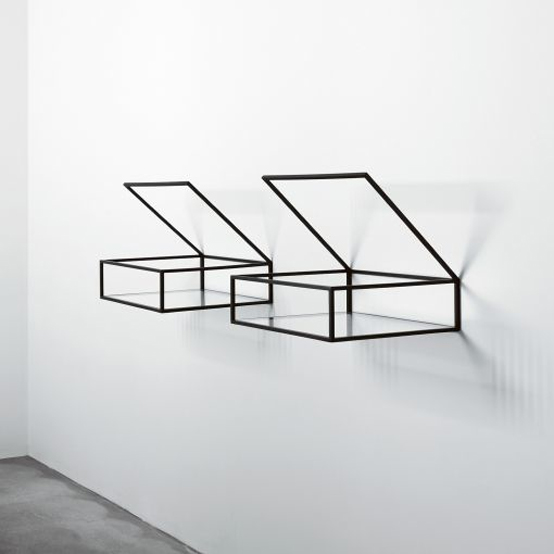 Minimalist Black Shelves