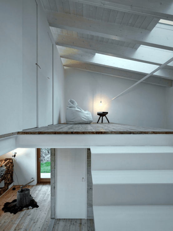 Minimalist Cabin Covered With Stone From Ruins