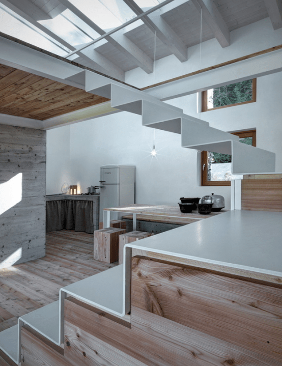 Minimalist Cabin Covered With Stone From Ruins