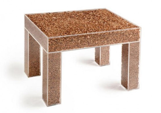 Minimalist Eco-Friendly Table Of Wood Scraps