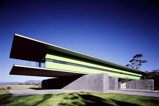 Minimalist House Above A Vineyard