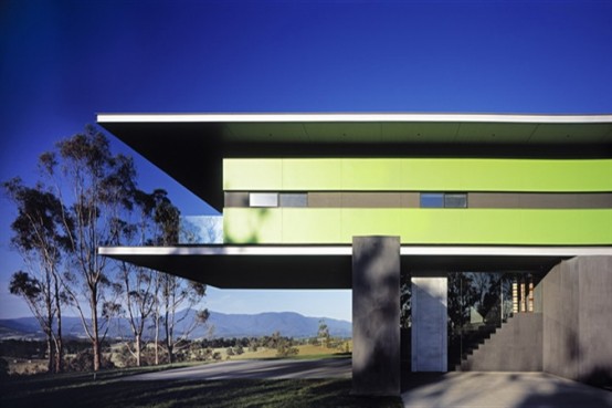 Minimalist House Above A Vineyard