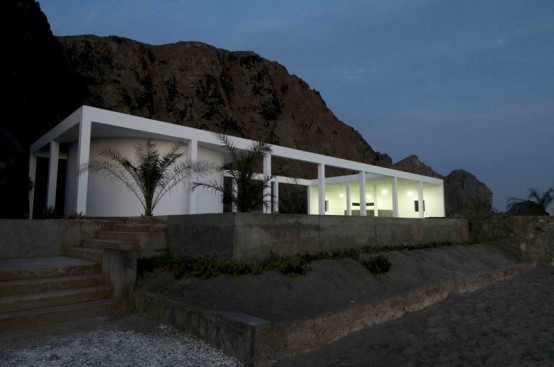 Minimalist House Located On Deserted Beach