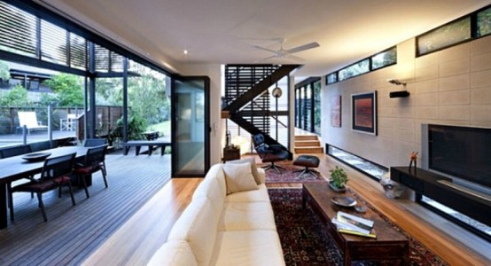 Minimalist House With A Double Height Deck In Australia