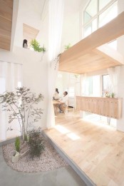 Minimalist House With Trees Planted Inside