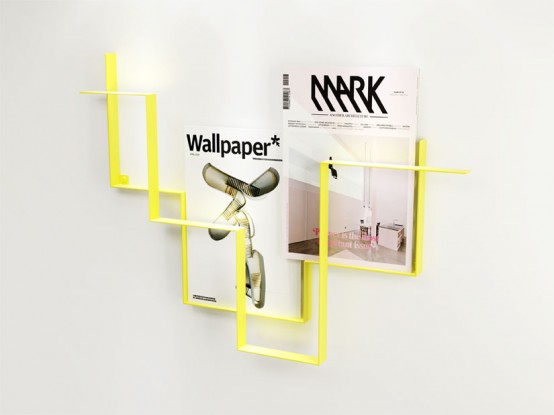 Minimalist Magazine Holder For Walls